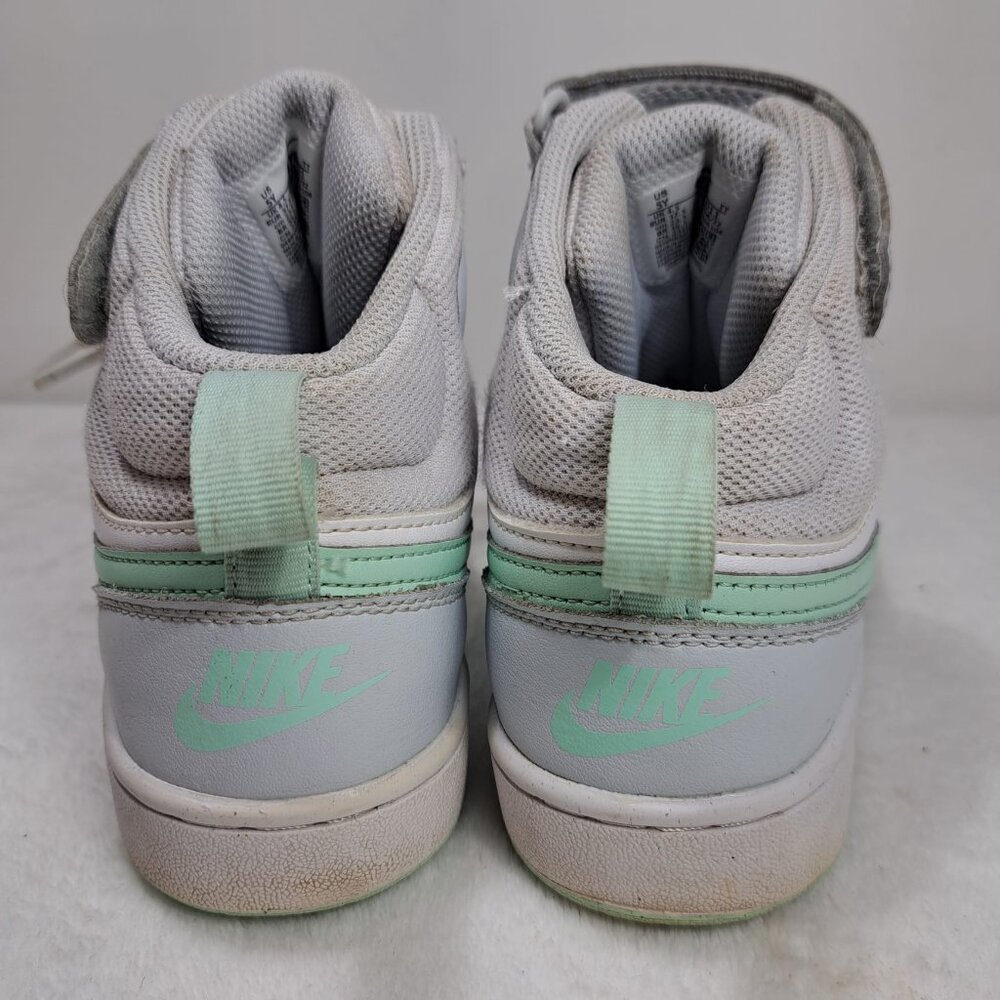 Nike Boys Court Borough Mid 2 CD7782-011 White Basketball Shoes Sneakers Sz 5Y - Picture 7 of 10